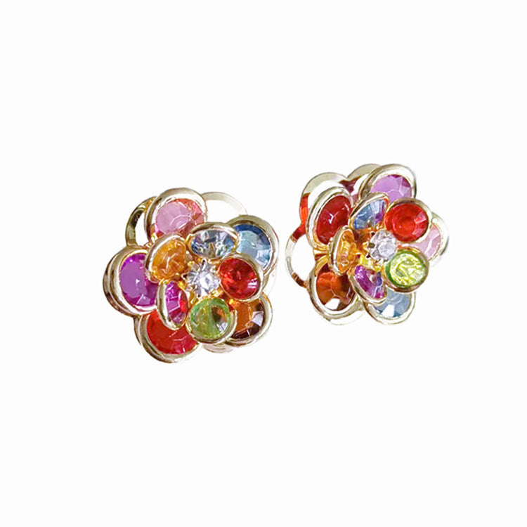 Female Sweet And Simple Small Flower Stud Earrings Earrings Ear Accessories For Her New Trendy Women's High-grade Earrings