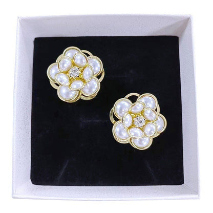 Female Sweet And Simple Small Flower Stud Earrings Earrings Ear Accessories For Her New Trendy Women's High-grade Earrings